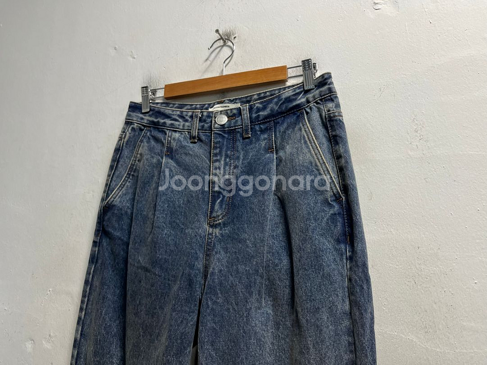 29-30 엑스컨테이너 핀턱 레귤러 청바지--1