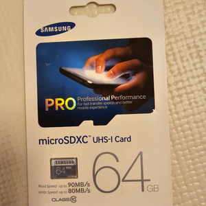 [새상품]삼성 마이크로SD PRO 64GB 팝니다.