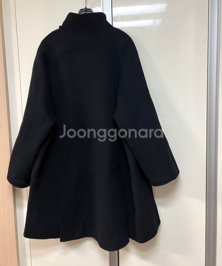 디그리스 제평 이데 idee 도브 에르 버클 울 코트 케이프 핸드메이드--5