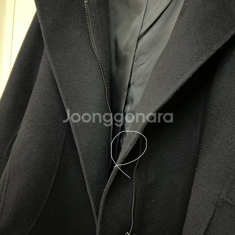 디그리스 제평 이데 idee 도브 에르 버클 울 코트 케이프 핸드메이드--8