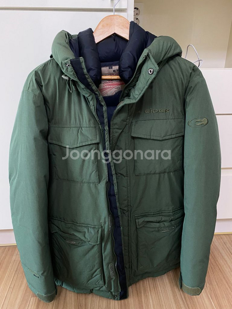 원가 30만원 택포 아이더 남성 카키 패딩 eider--2