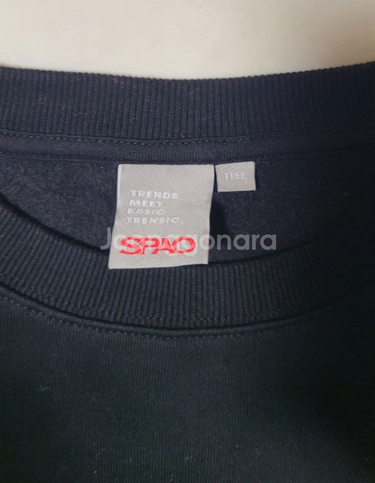 스파오 기모 맨투맨 티셔츠 남성 L XL사이즈 새상품--6