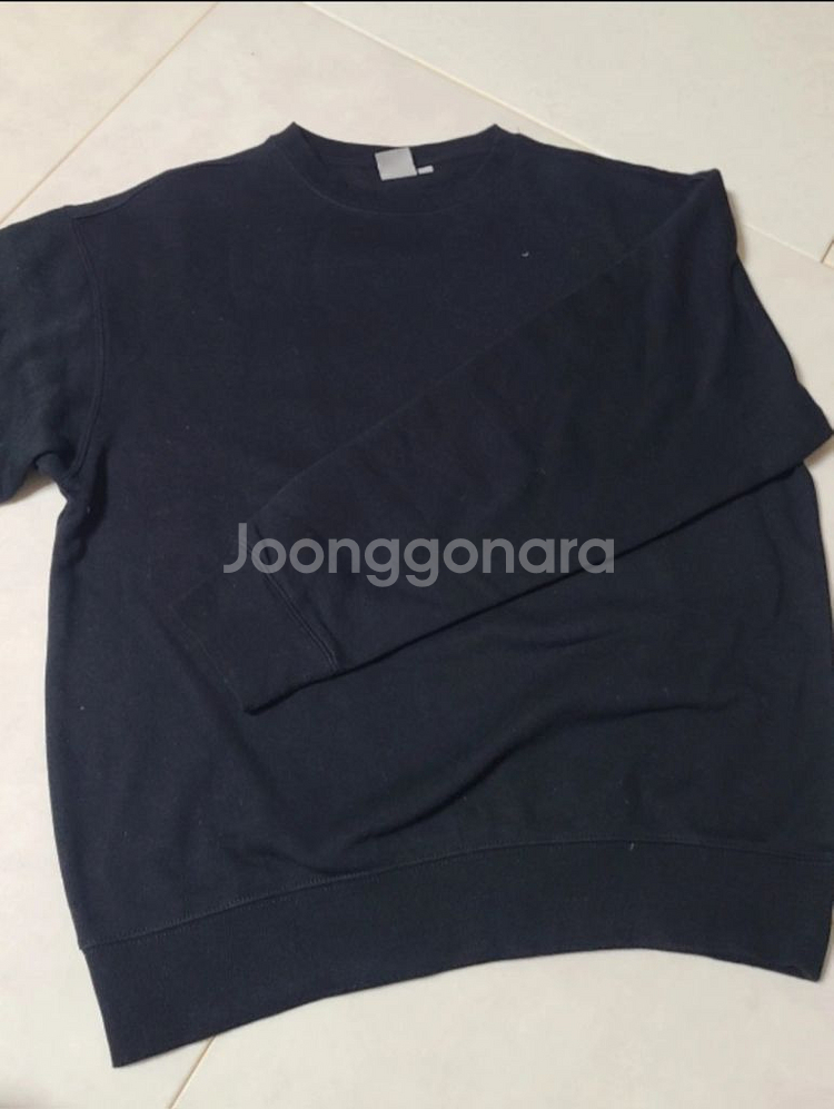 스파오 기모 맨투맨 티셔츠 남성 L XL사이즈 새상품--5