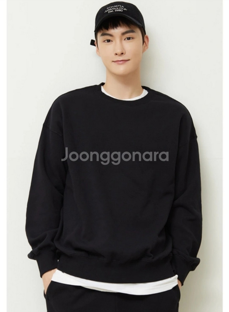 스파오 기모 맨투맨 티셔츠 남성 L XL사이즈 새상품--8