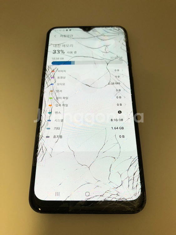 갤럭시 와이드4 블랙 파손기기 판매(44949)--6