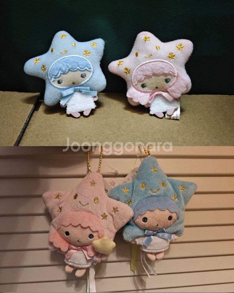 고전 키키라라 리틀트윈스타 자석 마그넷 인형 파우치--0
