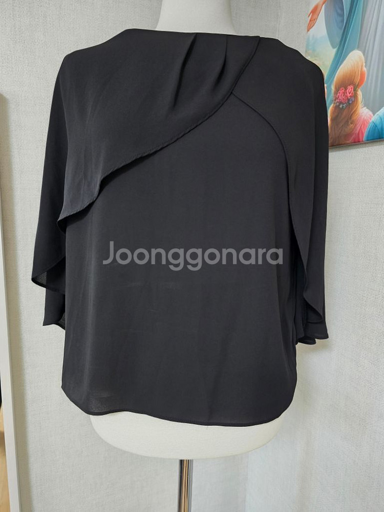 쉬폰 블라우스 블랙 프리 새것--1