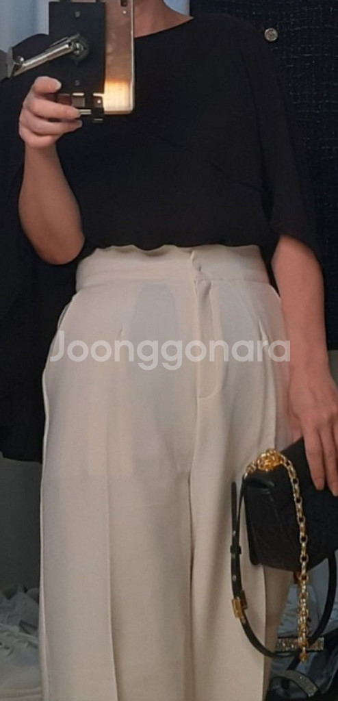 쉬폰 블라우스 블랙 프리 새것--6