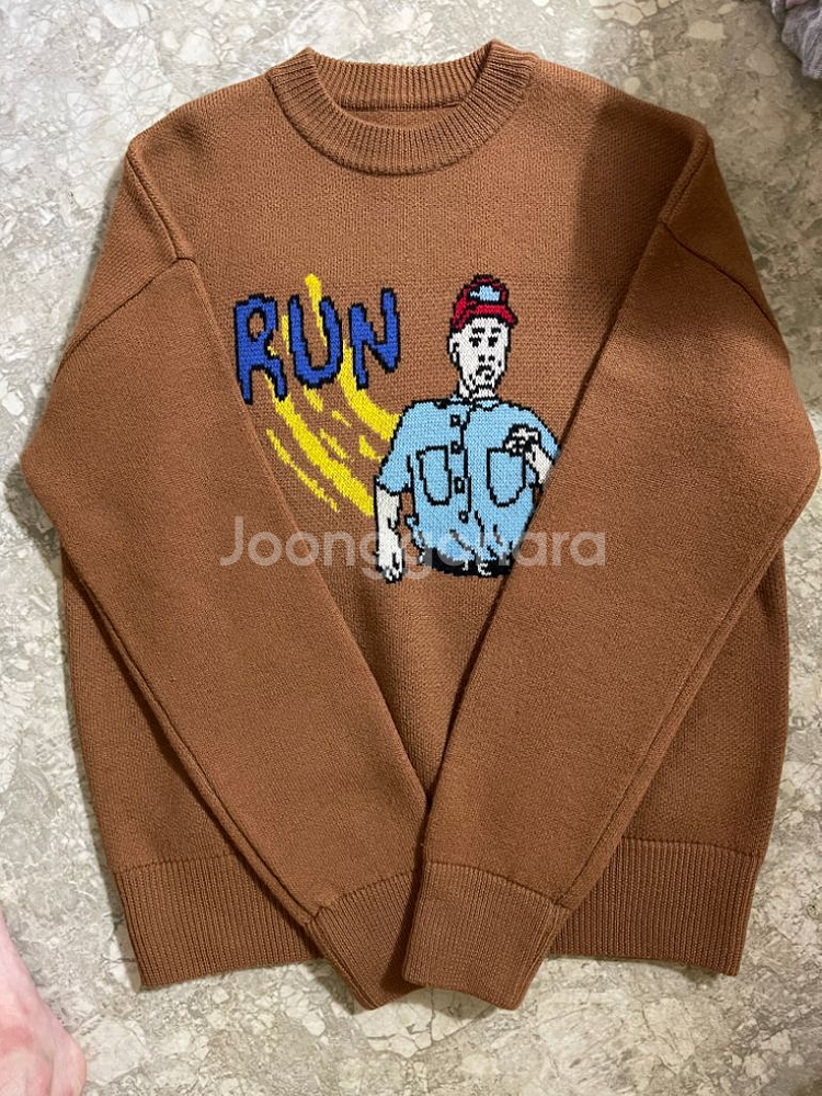 아더에러 19FW 씬 니트 브라운--0