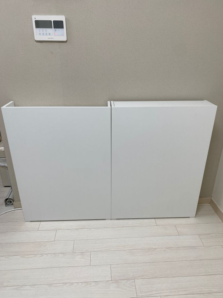 틈새선반 수납장 2개 + 주문제작 합판--2