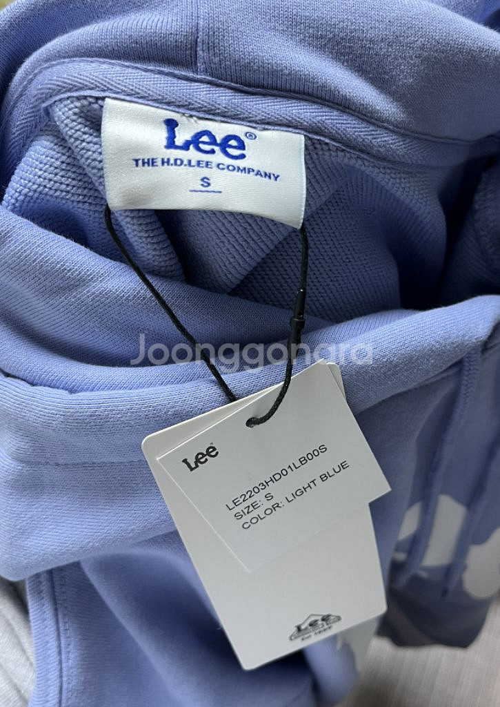 [LEE]빅로고 후드티--3