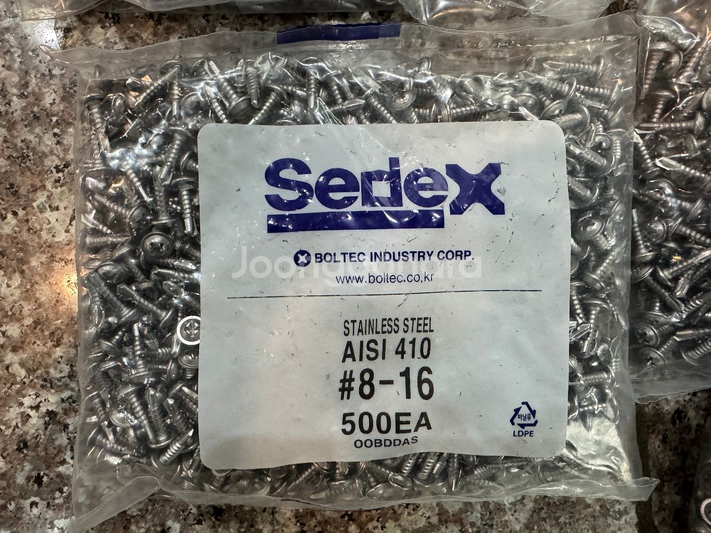 sedex 스텐직결피스 8x13, 8x16, 8x25--2