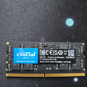 Crucial 16GB DDR5-5600 노트북 메모리