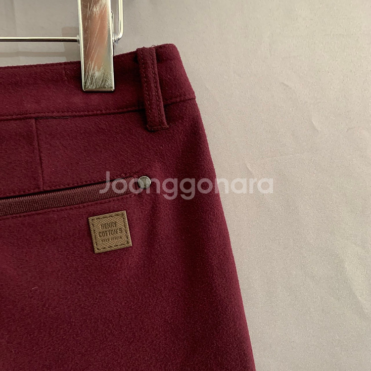 새상품 27인치 헨리코튼 골프 여성 기모 스판 바지--2