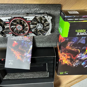 컬러풀 gtx1080ti 11g 팝니다 풀박