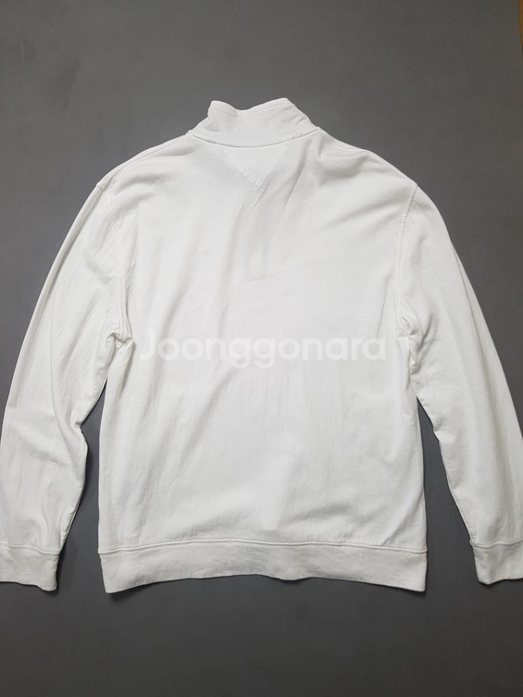 [XL] 타미힐피거 화이트 하프집업 기능성 티셔츠--5