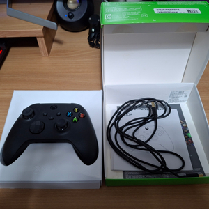 XBOX 컨트롤러 유선 카본 블랙