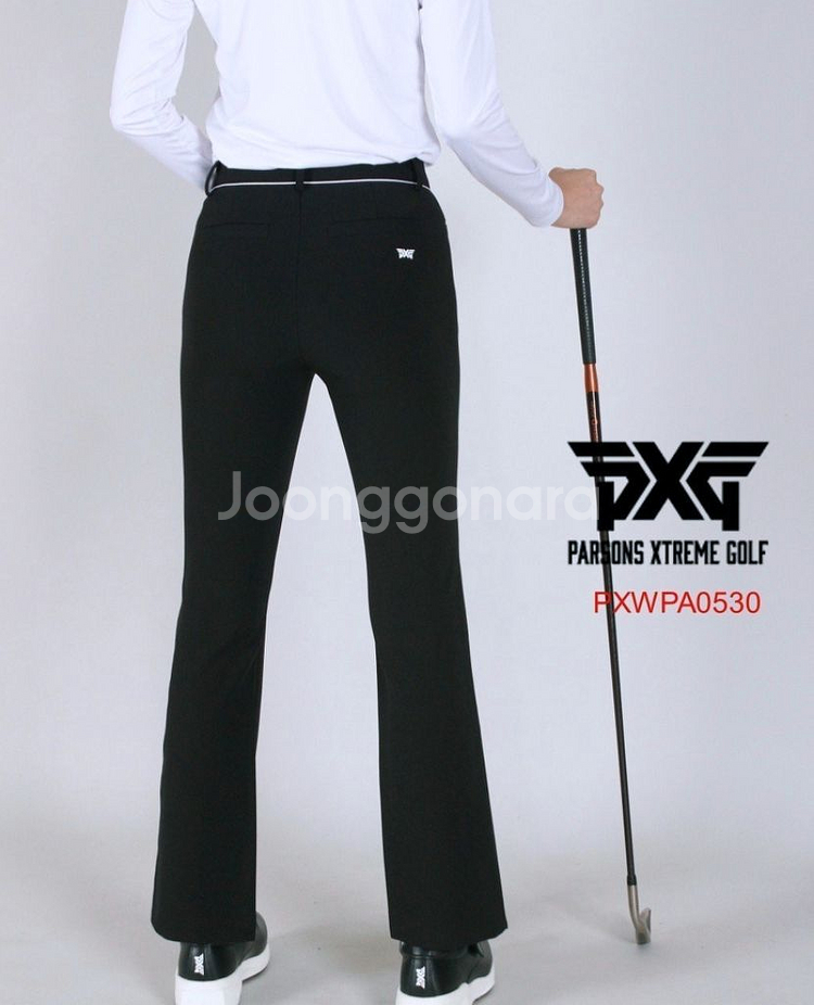 PXG 여성골프 앞트임 부츠컷 스판 팬츠--1
