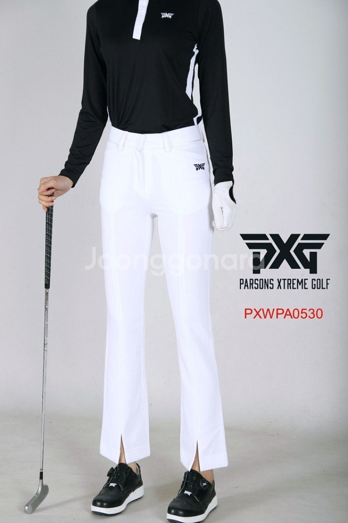 PXG 여성골프 앞트임 부츠컷 스판 팬츠--2