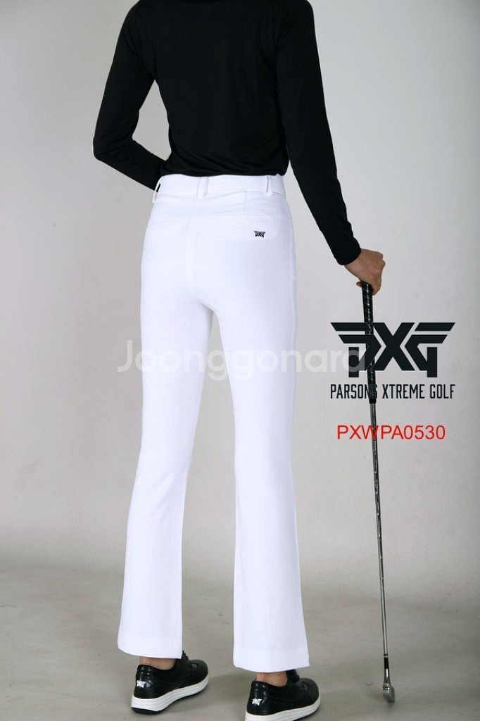 PXG 여성골프 앞트임 부츠컷 스판 팬츠--3