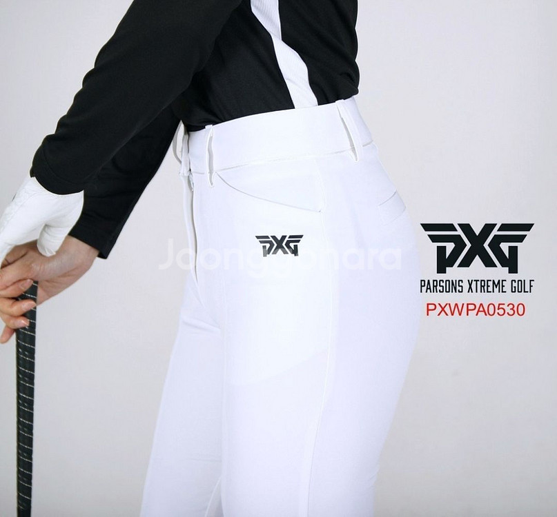 PXG 여성골프 앞트임 부츠컷 스판 팬츠--6