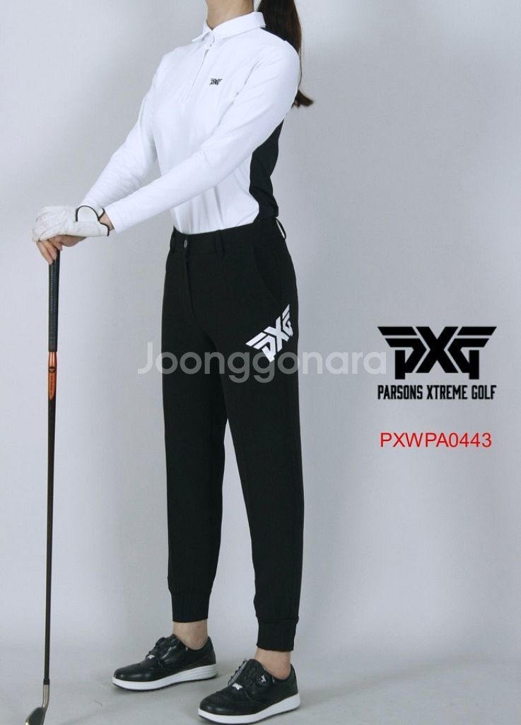 PXG 여성골프 빅로고 조거팬츠--1