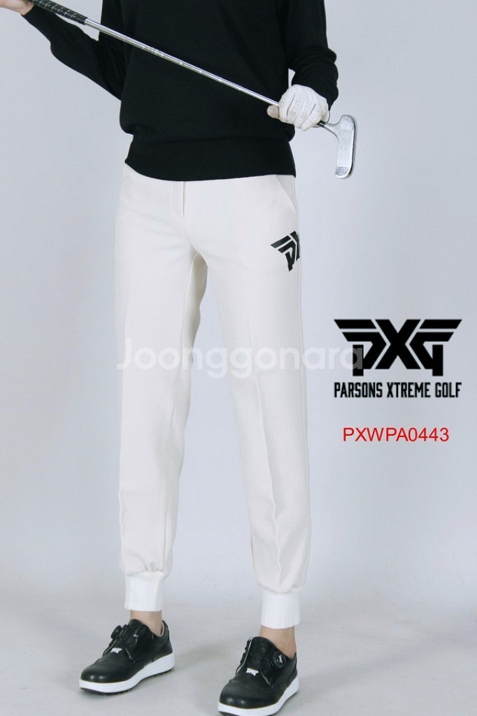 PXG 여성골프 빅로고 조거팬츠--3