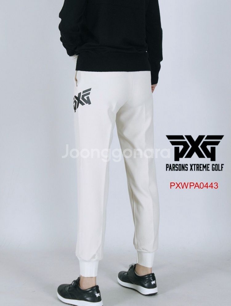 PXG 여성골프 빅로고 조거팬츠--4