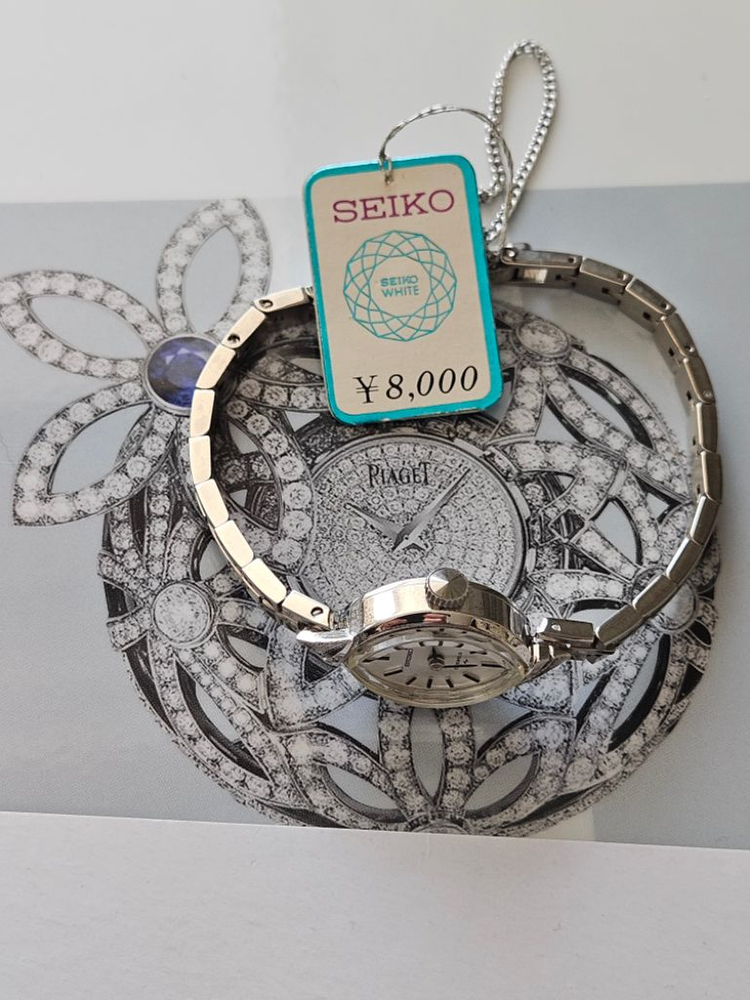 빈티지 세이코 여성용 수동태엽식 메탈 시계 /JAPAN--6