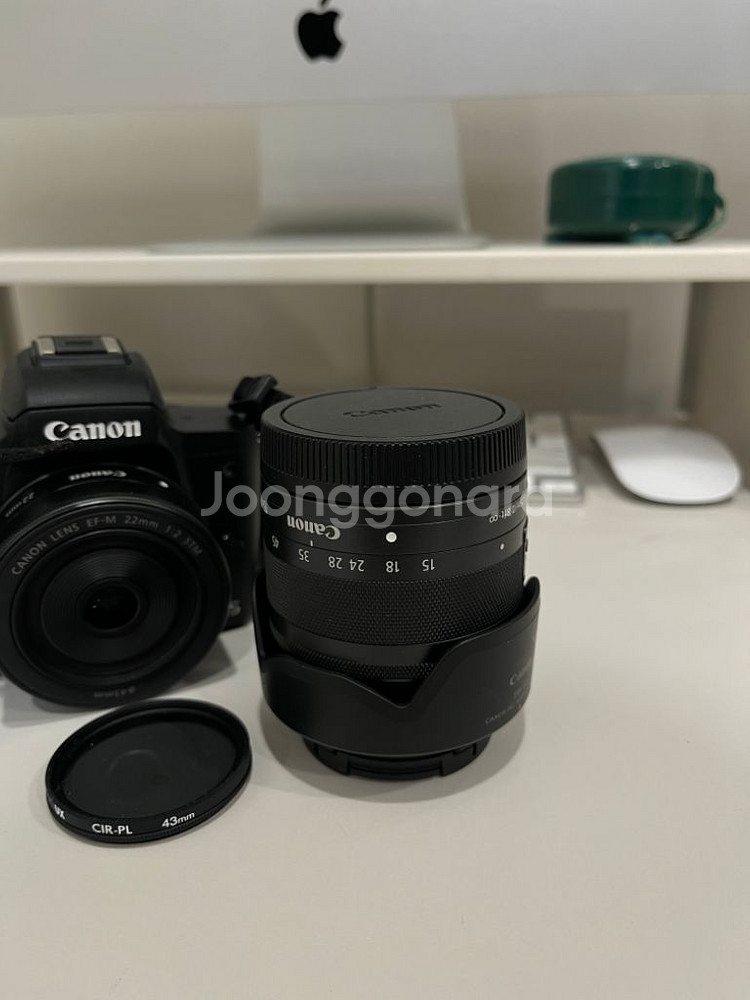 캐논 M50 + 번들렌즈 + 팬케익 22mm 단렌즈--1