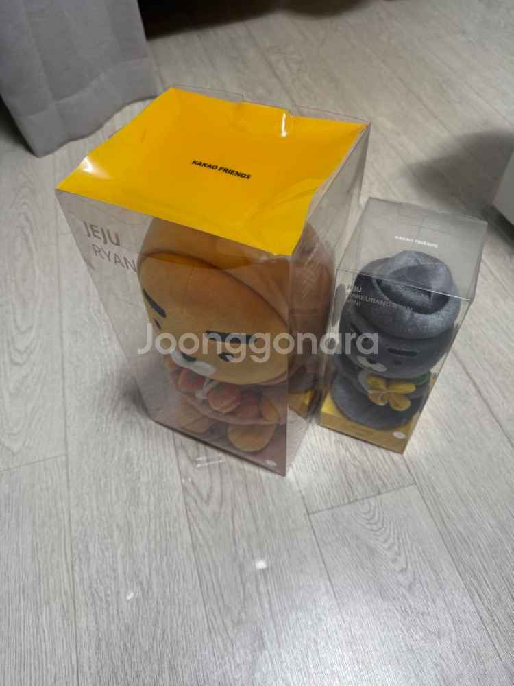 제주 한정 카카오 라이언 인형 3종--1