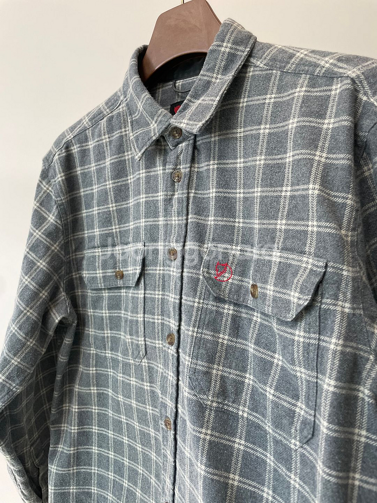 (L) Fjallraven 피엘라벤 플란넬 체크셔츠--1