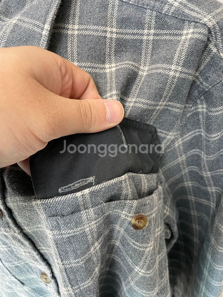 (L) Fjallraven 피엘라벤 플란넬 체크셔츠--3