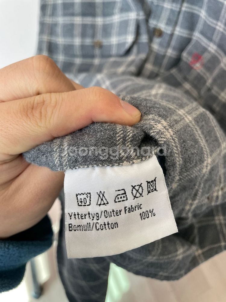 (L) Fjallraven 피엘라벤 플란넬 체크셔츠--6
