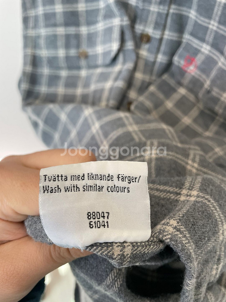 (L) Fjallraven 피엘라벤 플란넬 체크셔츠--7