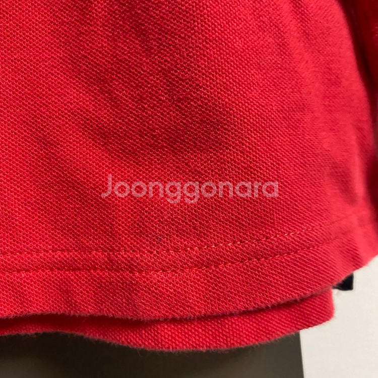 (정품) 폴로 걸즈 레드 카라 긴팔 티셔츠 XL--2