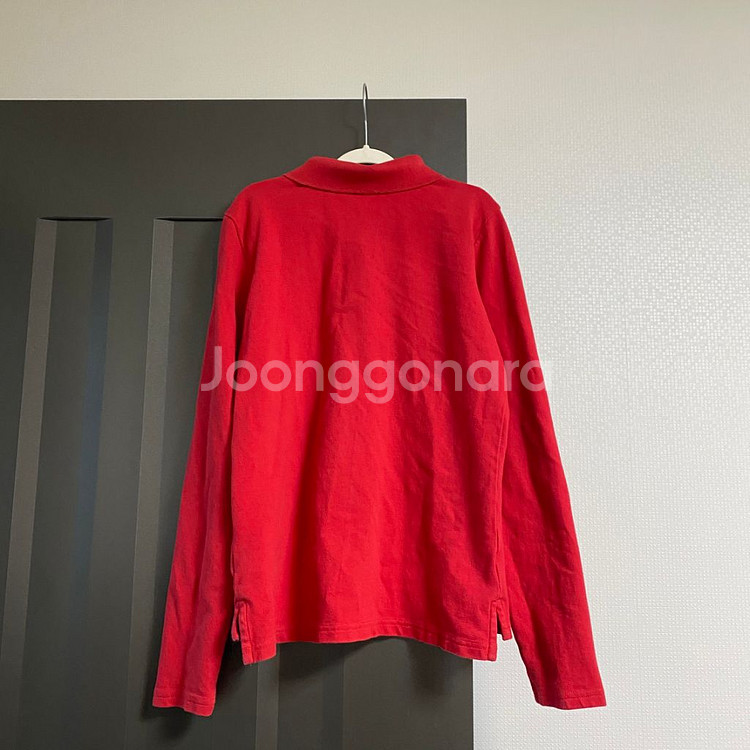 (정품) 폴로 걸즈 레드 카라 긴팔 티셔츠 XL--3