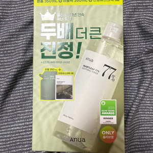 급처 아누어 77 토너 리필 350ml+마스크팩