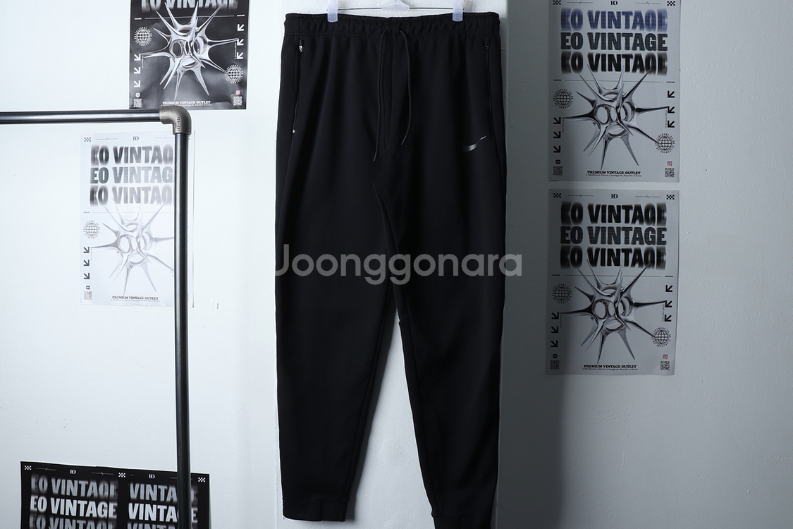 (2XL) 나이키 트레이닝복 바지 블랙 조거 올드스쿨--1
