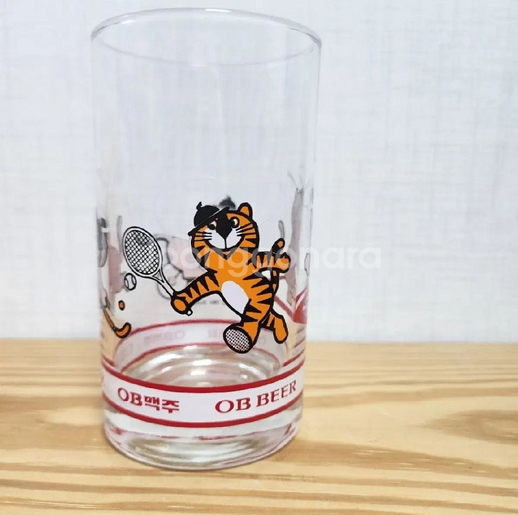 [빈티지그릇] 88올림픽 호돌이 오비맥주 빈티지컵--3