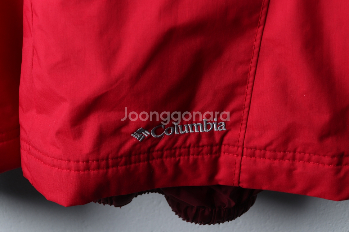 W(S) 컬럼비아 트레이닝복 바지 등산 레드 패딩--4