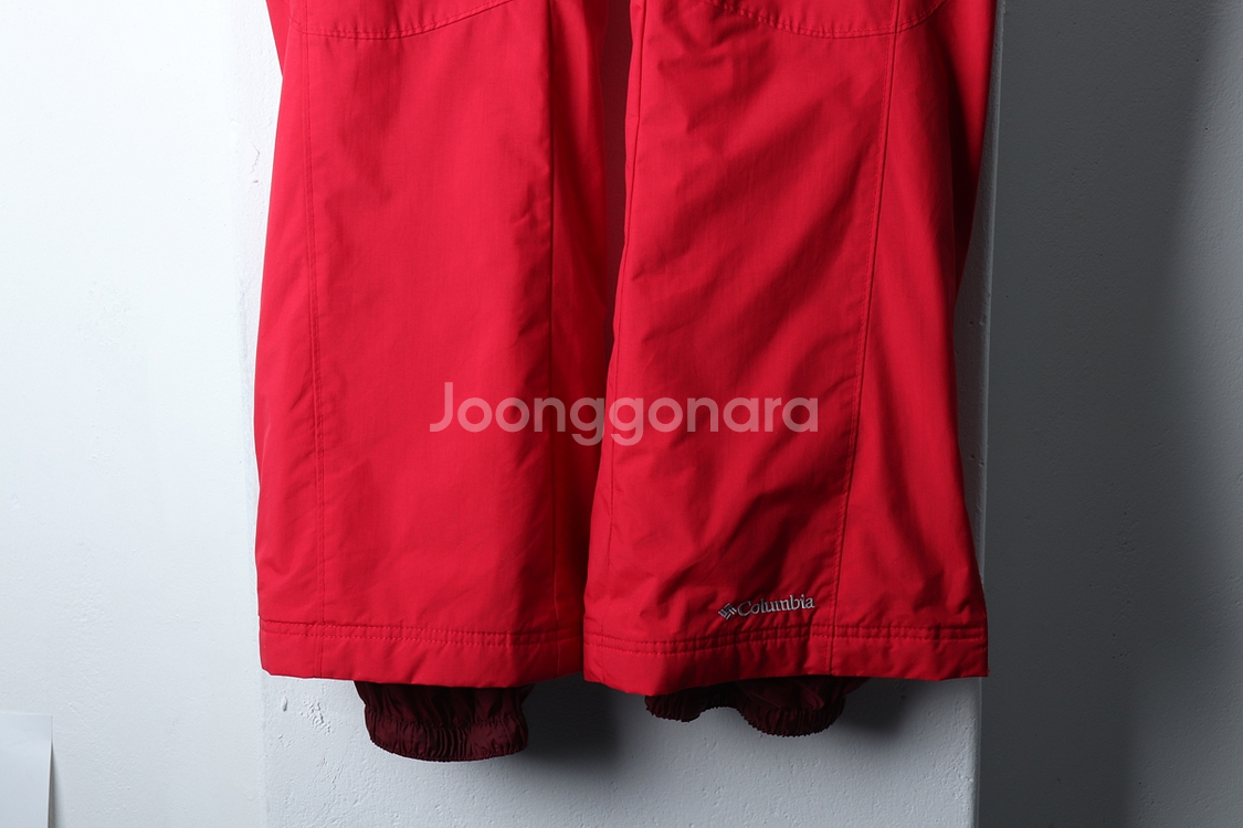W(S) 컬럼비아 트레이닝복 바지 등산 레드 패딩--3