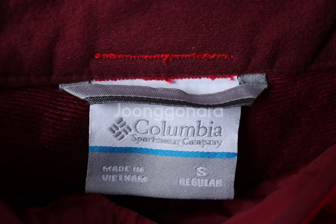 W(S) 컬럼비아 트레이닝복 바지 등산 레드 패딩--5