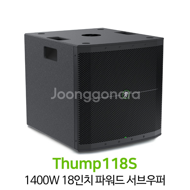 맥키 텀프118S 파워드서브우퍼 18인치 팝니다--0