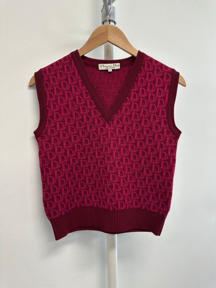 디올 90s 로고 니트 베스트--0