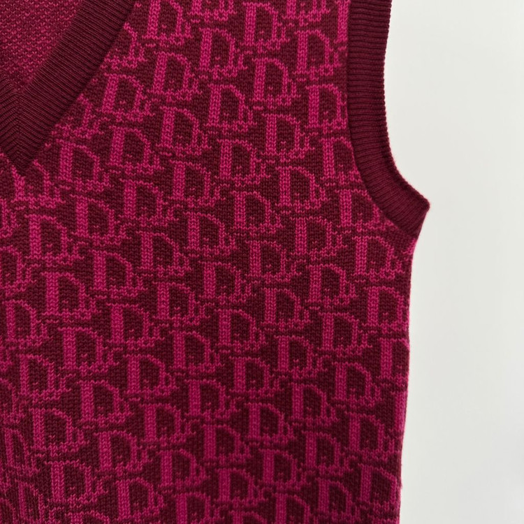 디올 90s 로고 니트 베스트--3