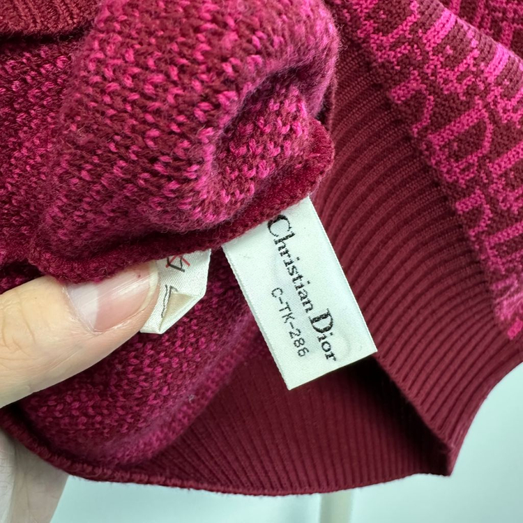 디올 90s 로고 니트 베스트--6