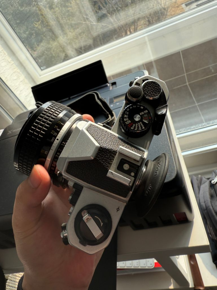 니콘필카 후기형 fm2 + 50mm f1.2 팔아요--3