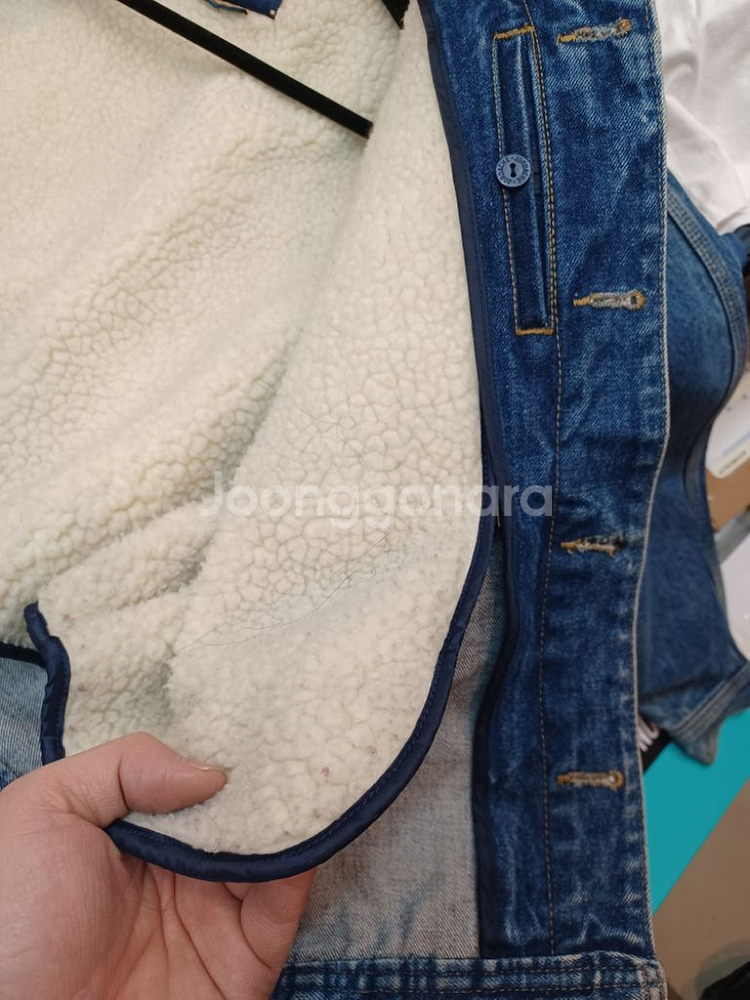 반도패션 조다쉬 빈티지 올드스쿨 셰르파 데님자켓 L--7