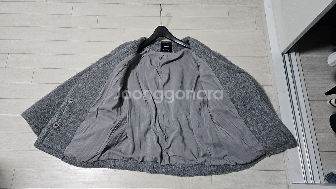 [S]망고 -모헤어 코트(그레이)--3
